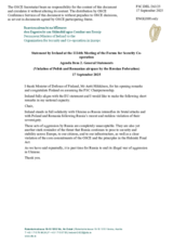 Statement by the Delegation of Ireland on Russia’s war of aggression against Ukraine