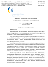 Statement by the Delegation of Ukraine on Russia’s war of aggression against Ukraine