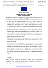 Statement by the Danish EU Presidency on the violation of Estonian Airspace by the Russian Federation on 19 September 2025