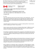 Statement by the Delegation of Canada on the Russian Federation’s ongoing aggression against Ukraine