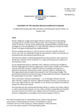 Statement by the Delegation of Norway on the Russian Federation’s ongoing aggression against Ukraine