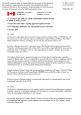 Statement by the Delegation of Canada on the Russian Federation’s ongoing aggression against Ukraine