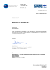 32nd OSCE Ministerial Council - Logistical modalities for civil society participation