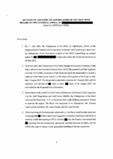 OSCE Panel of Adjudicators Decision 5/2025