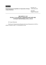 DECISION No. 2/25, TIME AND PLACE OF THE NEXT MEETING OF THE OSCE MINISTERIAL COUNCIL