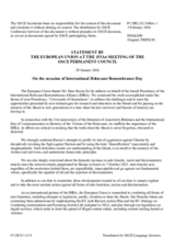 Statement by the Delegation of the European Union on the occasion of International Holocaust Remembrance Day
