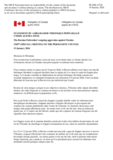 Statement by the Delegation of Canada on the Russian Federation’s ongoing aggression against Ukraine
