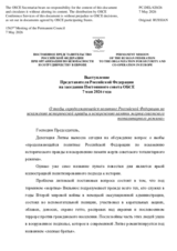Statement by the Russian Federation