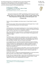 Statement by the Delegation of Ireland on the opening Address by the Chairman-in-Office