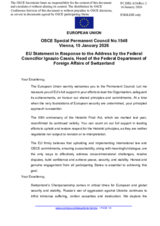 Statement by the Delegation of the European Union on the opening Address by the Chairman-in-Office