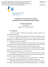 Statement by Ukraine