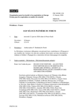 Journal of the 1124th Plenary Meeting of the Forum for Security Co-operation