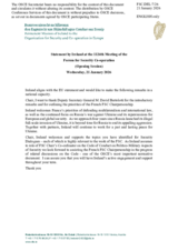 Statement by the Delegation of Ireland on the Opening session under the French Chairmanship