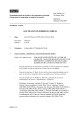 Journal of the 1125th Plenary Meeting of the Forum for Security Co-operation