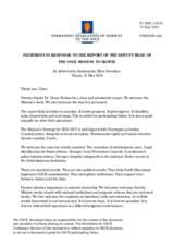 Statement by Norway