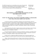Statement by the Delegation of Cyprus-European Union on "Any Other Business"
