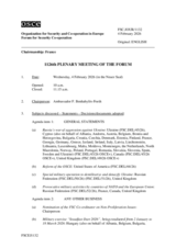 Journal of the 1126th Forum for Security and Co-operation Meeting