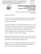 Statement by the Delegation of the United States of America on "Any Other Business"