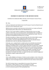 Statement by the Delegation of Norway on the "Report by the OSCE Representative on Freedom of the Media"