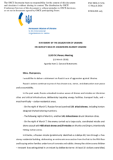 Statement by the Delegation of Ukraine on the "Russia’s war of aggression against Ukraine"