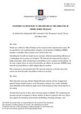 Statement by the Delegation of Norway on the "Report by the Director of the Office for Democratic Institutions and Human Rights (ODIHR)"
