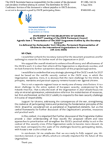 Statement by Ukraine