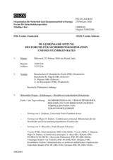 Journal of the 98th Joint Meeting of the Forum for Security Co-operation and the Permanent Council