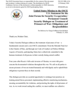 Statement by the USA
