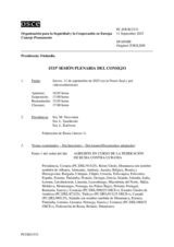 Journal of the 1533rd Plenary Meeting of the Permanent Council