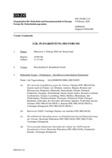 Journal of the 1126th Forum for Security and Co-operation Meeting