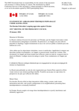 Statement by the Delegation of Canada on the Russian Federation’s ongoing aggression against Ukraine