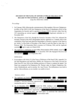OSCE Panel of Adjudicators Decision 1/2026 OSCE Panel of Adjudicators Decision 1/2026