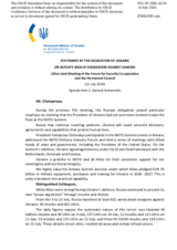 Statement by Ukraine