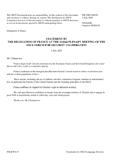 Statement by France
