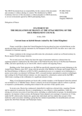 Statement by France