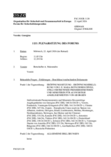 Journal of the 1133rd Plenary Meeting of the Forum for Security Co-operation