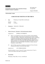 Journal of the 1134th Meeting of the Forum for Security Co-operation 