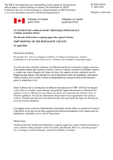 Statement by the Delegation of Canada on "The Russian Federation's Ongoing Aggression Against Ukraine"