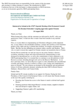 Statement by Ireland