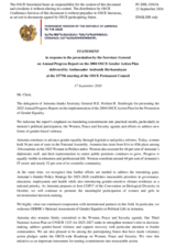 Statement by Armenia