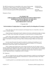 Statement by France