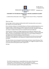 Statement by Norway