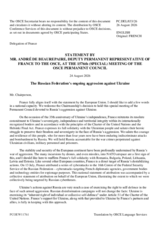 Statement by France