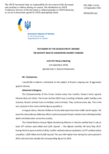 Statement by Ukraine
