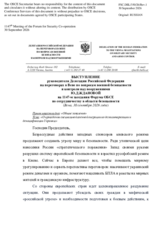 Statement by the Russian Federation