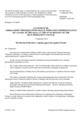 Statement by Canada