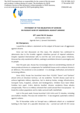 Statement by Ukraine