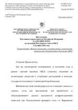 Statement by the Russian Federation