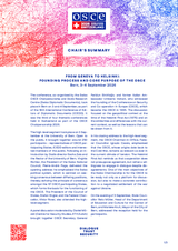 Chair’s Summary – Conference “From Geneva to Helsinki: founding process and core purpose of the OSCE”