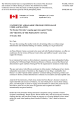 Statement by Canada